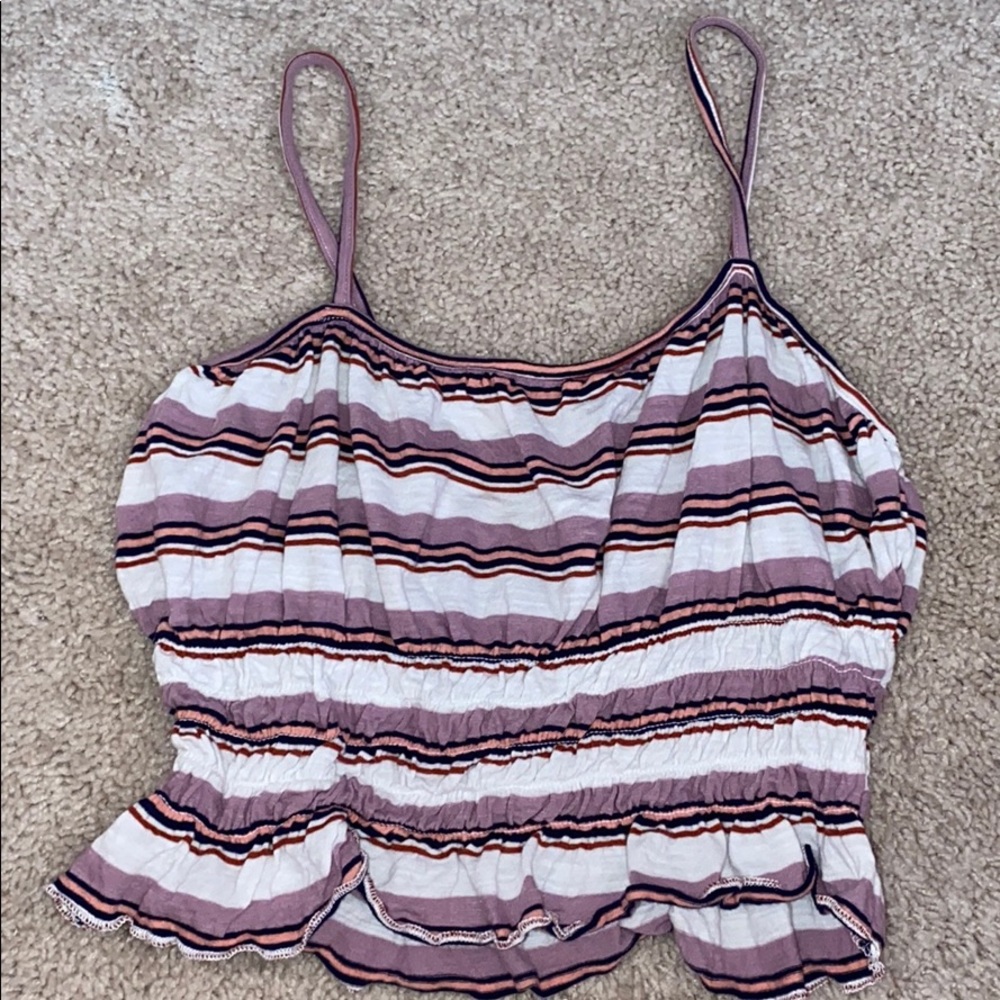 PacSun tank top-purple and orange stripes